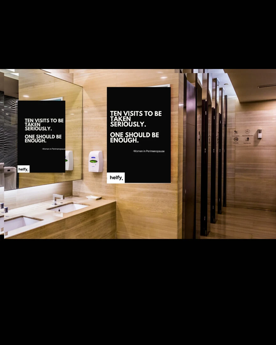 Washroom posters, Ten visits to be taken seriously