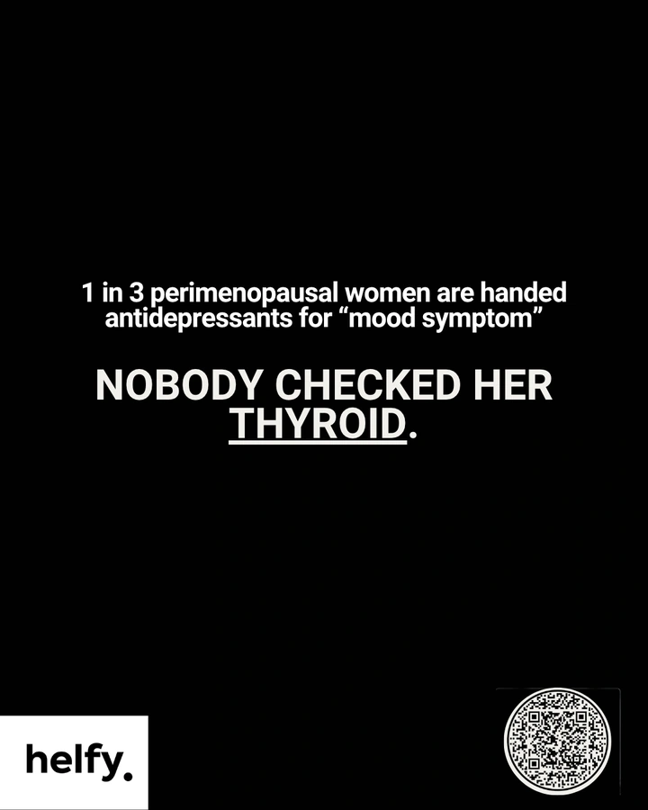Poster, nobody checked her thyroid, with QR